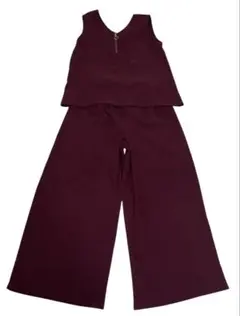 ハーフジップ　タンクトップ　セットアップ　レディース