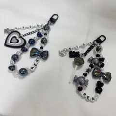 お名前キーホルダー ビーズキーホルダー 〈REN〉