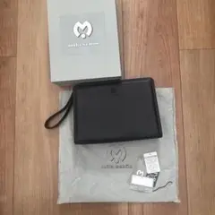 mila schon ブラックレザー クラッチバッグ　牛革