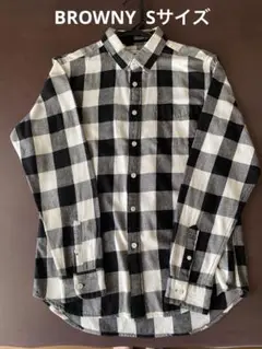 BROWNY チェック柄シャツ Sサイズ
