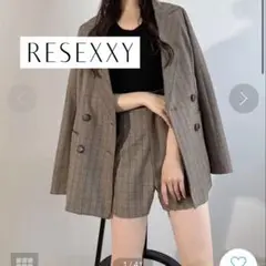 美品 RESEXXY チェック柄 セットアップ Fサイズ