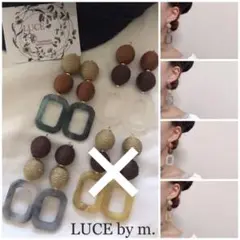 208 ロープボール マーブル スクエア マット フープ ピアス