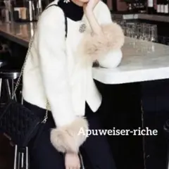 *新品*アプワイザーリッシェ♡ファーコート ノーカラーコート