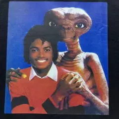 【未使用品】 マイケル・ジャクソン　E.T　2ショット　フォト　Tシャツ　美品
