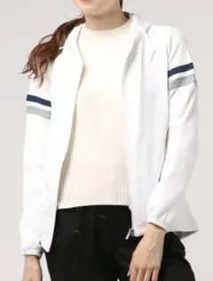 新品 M デサント lecoq sportif fullzip jacket 白