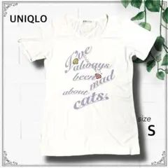 美品 UNIQLO Tシャツ UT Sサイズ ホワイト ダイヤ ラインストーン