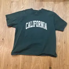 CALIFORNIAプリントTシャツ L グリーン