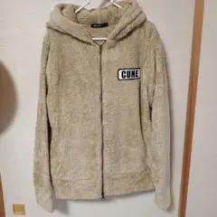 激レア　CUNE フリースパーカー L ベージュ