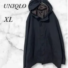 ユニクロ　ナイロンジャンパー　ジップアップブルゾン　XL　ブラック