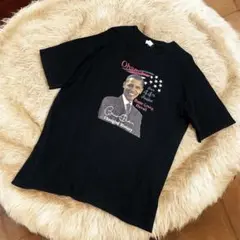 古着 OBAMA 大統領 プリントTシャツ レア ヴィンテージ XL