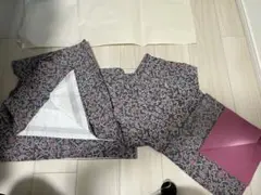 小紋 花柄(紫)