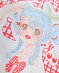 チェリーポップ 手描き コピック イラスト