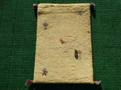 61×41cm　ギャッベ　ペルシャ絨毯　手織り