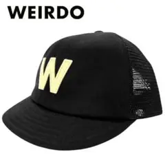 希少良品 WEIRDO メッシュキャップ Wワッペン ブラック GLADHAND