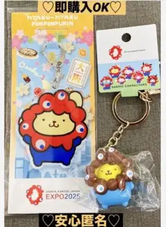 【新品❤️未使用】関西万博サンリオアクリルキーホルダミャクミャクポムポムプリン2種