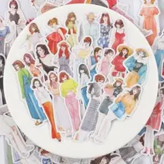 ⭐️爽やか可愛い⭐️ フレークシール 100枚 装飾シール