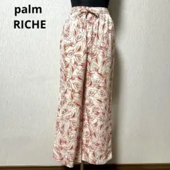 palm riche ポームリシュ　ボタニカル柄パンツ　M