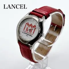 LANCEL ランセル アナログ 腕時計 レディース 赤ベルト 電池交換済み