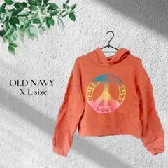 OLD NAVY 【XL】オレンジ パーカー フード付きトレーナー トップス