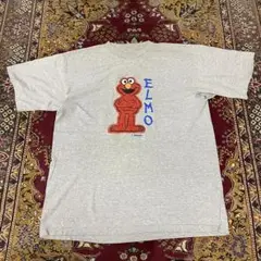 90s シングルステッチ セサミストリート エルモ ワッペン キャラ T