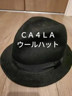 【中古】ＣＡ４ＬＡ　黒のフェルトハット