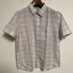 【新品未使用】Calvin Kleinカルバン・クライン 半袖シャツ チェックL