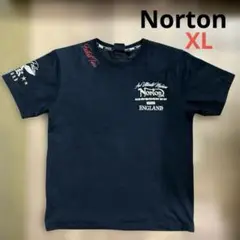 Norton Tシャツ 刺繍 ブラック XL