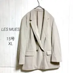 LES MUES ジャケット　グレー　15号　XL　レディース　大きいサイズ