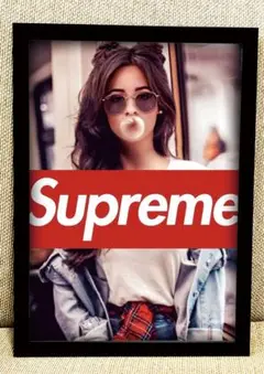 51 supreme アートポスター　額付き