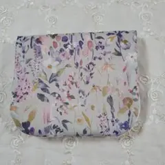 リバティfuwara6重ガーゼハンカチ◇フェルダ◇グレー×パープル