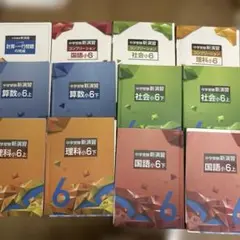 【セット】中学受験新演習　小6 4科目セット