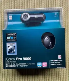 【新品未使用】ロジクール　キューカム　プロ9000 ベッドホン付き　ウェブカメラ