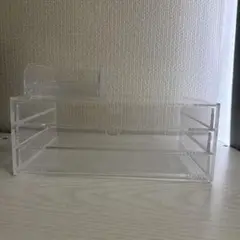 無印良品 アクリル　3段　クリアケース 収納　引き出し