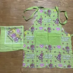 ちゃお付録　平成レトロ　チャームエンジェルエプロンとハンカチセット