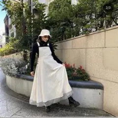チュールスカートサロペット