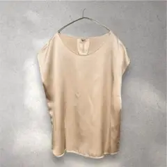 CECILE セシール シルク タンクトップ ペールオレンジ