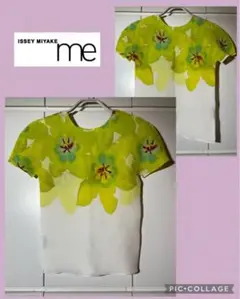 イッセイミヤケ トップス 人気な花柄 me by issay miyake