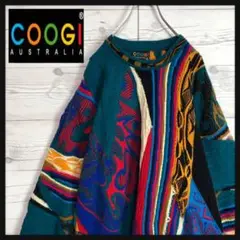【幻の1点モノ】coogi クージー 立体 編込み 3Dニット 即完売モデル