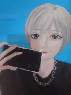 油絵 手描きイラスト