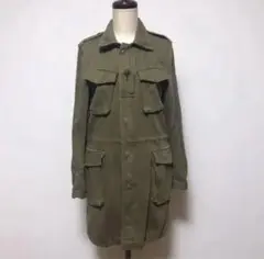 green ミリタリーコート 早い者勝ち