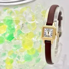 【美品/新品電池】HIROB シュールメジュール ゴールド レディース 腕時計