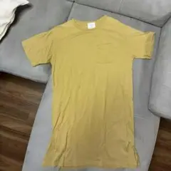 myke コットン半袖Tシャツ ワンピース　Mサイズ マスタード
