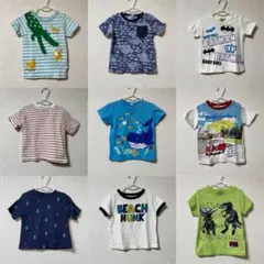 Tシャツ　80cm 9点セット　まとめ売り　半袖　男の子　キッズ　ベビー