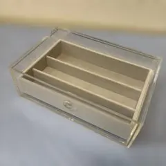 無印良品　アクリル　小物収納　クリアケース　ベロアセット
