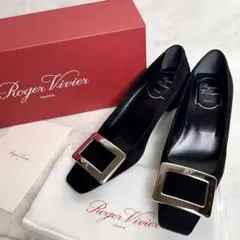 【極美品】ロジェヴィヴィエ BELLE VIVIER パンプス スクエアバック