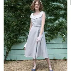 an another angelus サマーツイードスクエアカラーワンピース