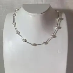 TASAKI ステーションパール ネックレス 18金 ホワイトゴールド