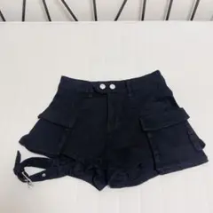 mirvas ブラック　ショートパンツ　デニム　韓国