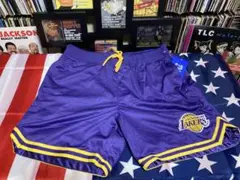 ＬＡ購入 ロサンゼルス・レイカーズ パンツ 紫Ｌサイズ