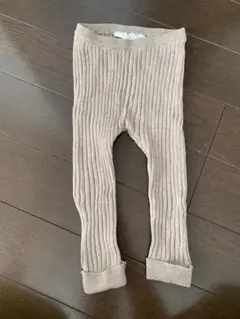 着画あり H&M ベージュ リブレギンス ザラベイビー